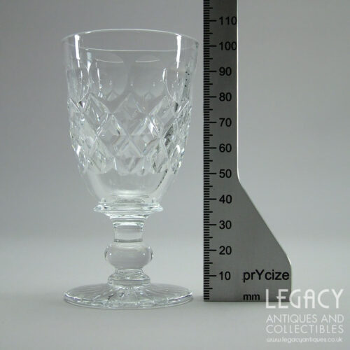 Pair of Tudor Crystal ‘Burleigh’ Design Lead Crystal Sherry Glasses