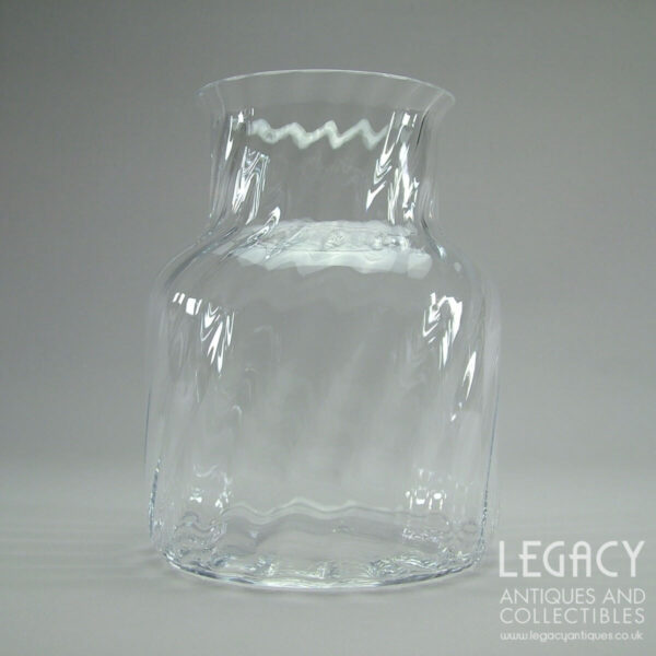 Dartington Glass ‘Jones’ Design Lead Crystal Flower Vase FT233/2 in Ripple
