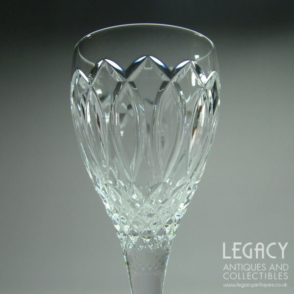 Pair of Stuart Crystal 'Windsor' Design Lead Crystal Wine Glasses (7 ⅝”)