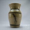 Large Stoneware Flower Vase with Wheat Ear Motif by Abaty Pottery (Wales)