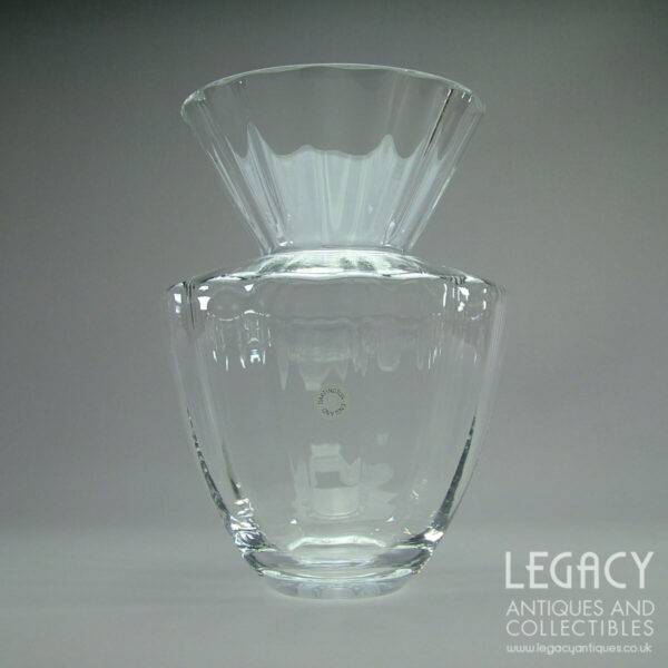 Dartington Crystal 'Florence' Design Large Lead Crystal Flower Vase VA669/O with Original Sticker