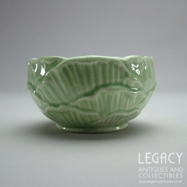 SylvaC ‘English Rose’ Design Ceramic Sugar Bowl No. 5410 in Pale Green
