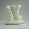 SylvaC ‘Moselle’ Range Cherub and Shell Posy Vase No. 2683 in White