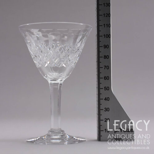 Set of Four Thomas Webb 'Normandy' Design Small Lead Crystal Cocktail Glasses