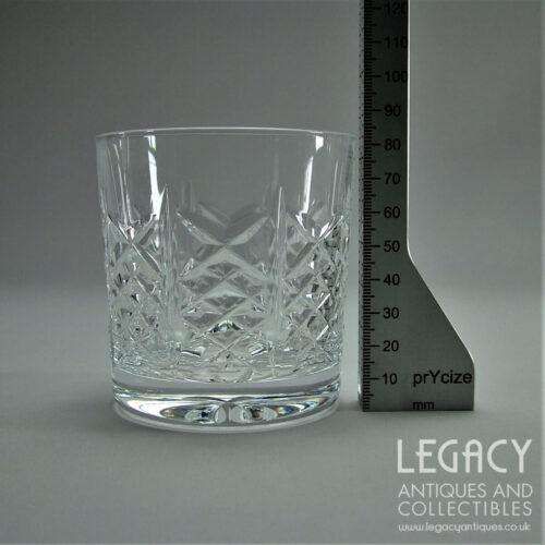 Pair of Edinburgh Crystal ‘Highland’ Design Lead Crystal Old Fashioned Whisky Tumblers