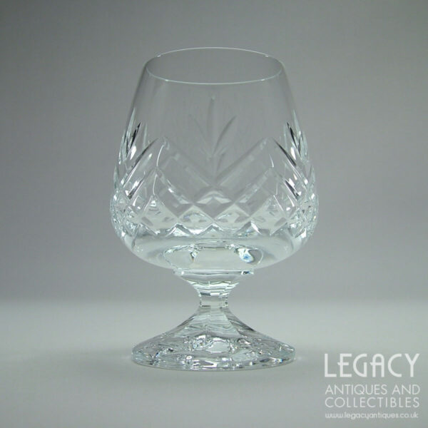 Set of Six Schott Zwiesel ‘Tiffany’ Design Moulded Lead Crystal Small Brandy Glasses