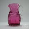 Pilgrim Glass 'Bennington' Design 5" Pitcher in Cranberry Glass No. 1794