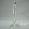 Late Victorian Small Flint Glass Bud Vase with Intaglio Cut 'Greek Key' Motif c.1890