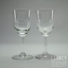 Pair of Late 19th Century 'East Grinstead Refreshment Contractors' Railway Station Small Wine Glasses