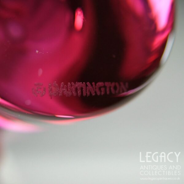 Dartington Crystal 'The Ruby Gift Collection' Stem Vase LG1623/RU with Original Sticker