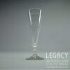 Early 19th Century Plain Lead Crystal Flute Champagne Glass c.1810