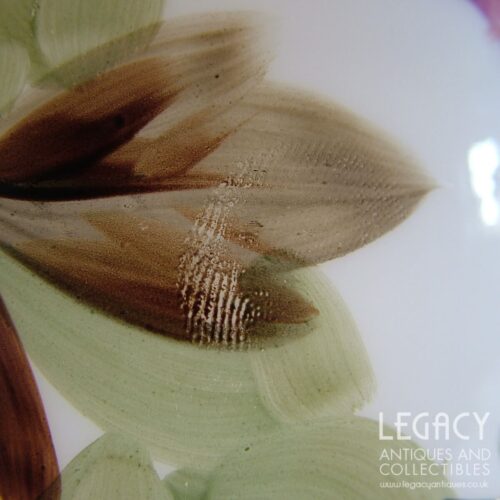 Late 19th Century Milk Glass Flower Vase with Unusual Gathered Rim