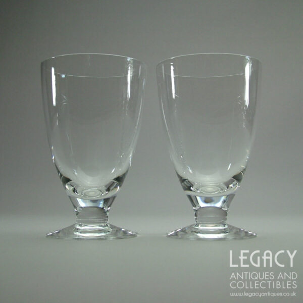 Pair of Dartington Crystal 'Rachael' Design Drinking Glasses D533 in Original Box