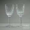 Pair of Thomas Webb ‘Warwick’ Design Cut Lead Crystal Sherry Glasses