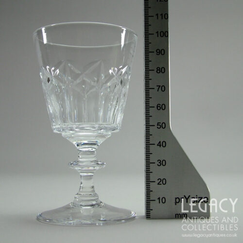 Set of Six Tudor Crystal Bucket Bowled Lead Crystal Port or Sherry Glasses