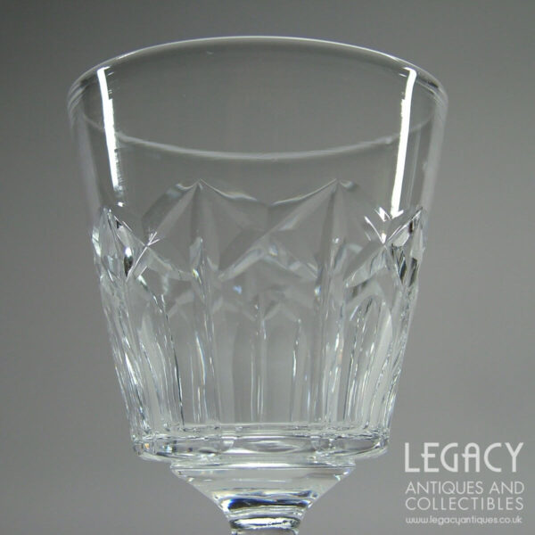 Set of Six Tudor Crystal Bucket Bowled Lead Crystal Port or Sherry Glasses