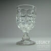 Late Victorian Triple Moulded Glass Rummer with Lens Design c.1880