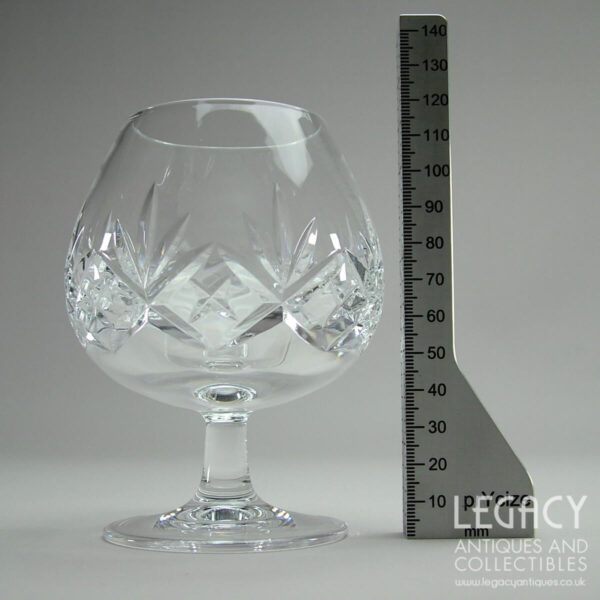 High-Quality Cut and Moulded Lead Crystal Brandy Glass