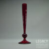 Retro Whitefriars Small Glass Bud Vase No. 9484 in Ruby