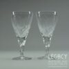 Pair of Stuart Crystal ‘Ellesmere’ Design Lead Crystal Port Glasses