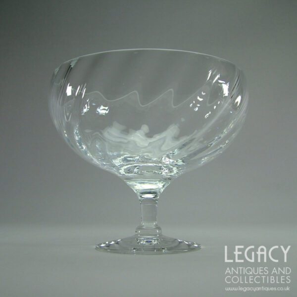Dartington Crystal ‘Ripple Comport’ Footed Glass Bowl FT316/R