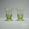 Pair of 20th Century Green German ‘Roemer’ Wine Glasses with Raspberry Prunts