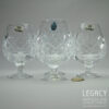 Set of Four Royal Doulton ‘Georgian’ Design Brandy Glasses with Original Stickers