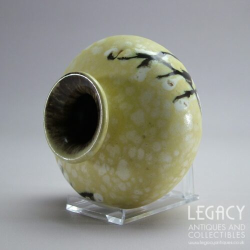 1950s Carstens 'Peking' Design Small Gourd Shaped Ceramic Vase in Yellow