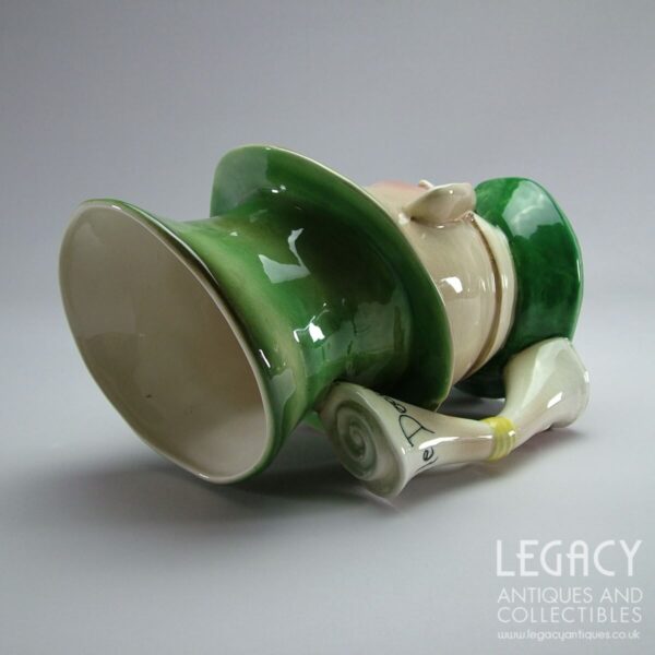 Beswick Ware David Copperfield ‘Micawber’ Design Ceramic Character Jug No. 310 (Green Hat)