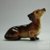 Goebel (West German) Ceramic Dachshund Figure in Brown