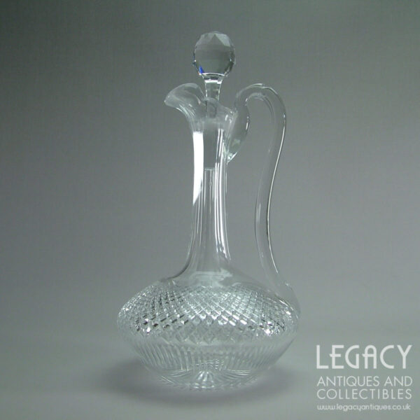 Late Victorian High Quality Cut Lead Crystal Claret Jug or Decanter c.1880