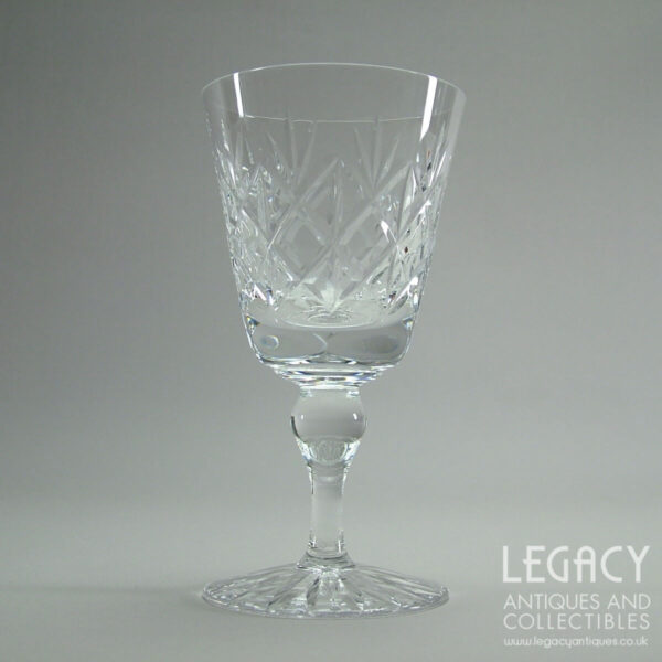 Edinburgh Crystal ‘Glenshee’ Design Large Wine Glass (5 ½")