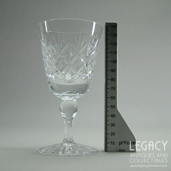 Edinburgh Crystal ‘Glenshee’ Design Large Wine Glass (5 ½")