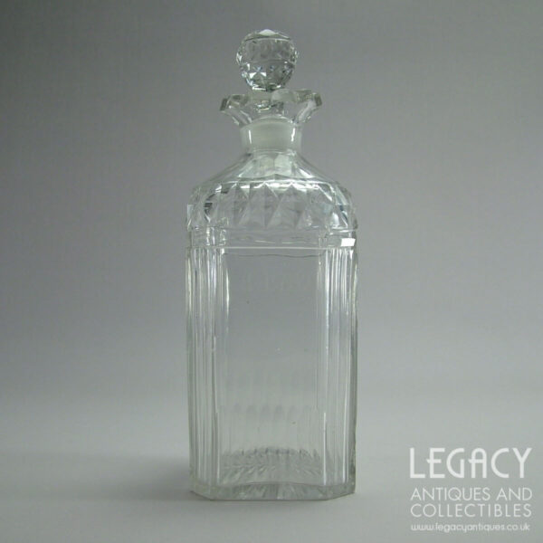 Georgian Small Square Spirit Decanter for 'Shrub' c.1810