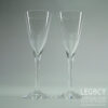 Pair of Wedgwood Glass 'Olivia' Design Lead Crystal Sherry Glasses FJT24/1 in Clear