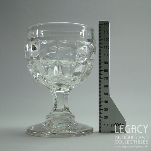 Pair of Late 19th Century Triple Moulded Lead Crystal Rummers