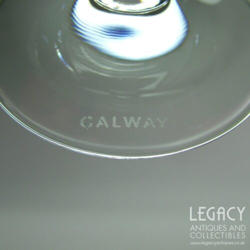 Pair of Galway Crystal 'Living' Range Lead Crystal Brandy Glasses with Original Stickers