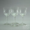 Set of Four Early 20th Century Port or Sherry Glasses with Geometric Motif c.1910