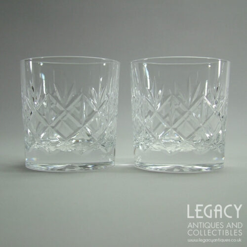 Pair of Edinburgh Crystal ‘Glenshee’ Design Whisky Glasses