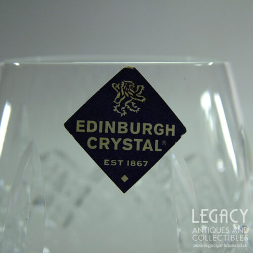 Edinburgh Crystal 'Montrose' Design Lead Crystal Brandy Glass with Original Sticker