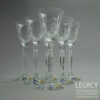 Set of Six Jihlavské Sklárny (Bohemia) Lead Crystal Sherry Glasses with Original Stickers