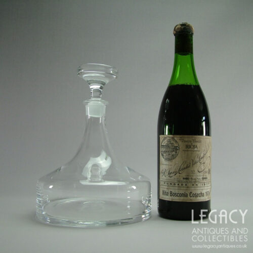 Dartington Glass Ship's Decanter FT239 c.1980