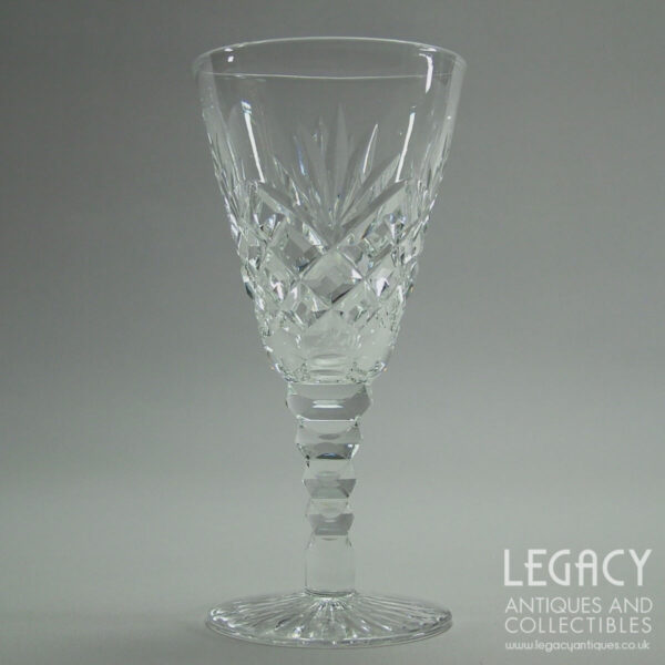 Set of Four Harbridge Crystal Highly Cut Lead Crystal Port or Sherry Glasses c.1930s