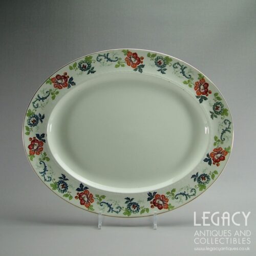 Alfred Meakin Large Floral Serving Platter in Imari Colours (16 ¼”) c.1930s