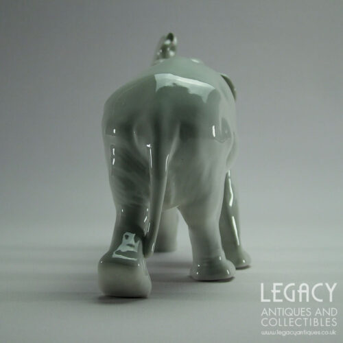 Vintage Russian Lomonosov Porcelain Elephant Figurine