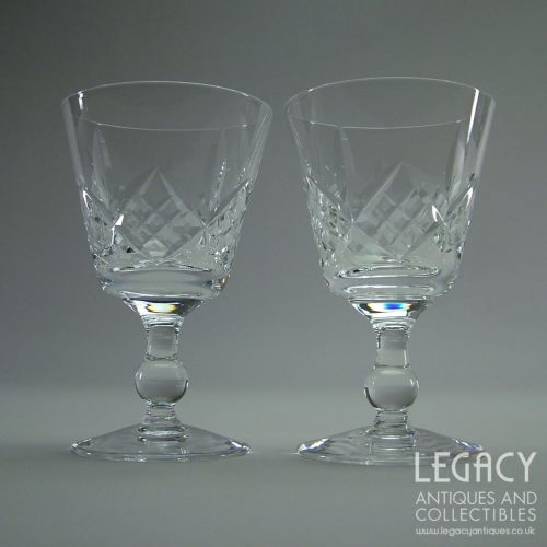 Pair of Stuart Crystal 'Glengarry' Design Port Glasses No. 29236