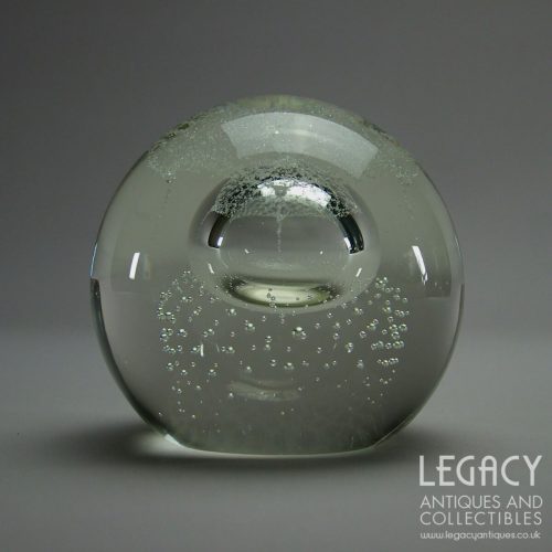 Caithness Glass 'Silver Rain' Paperweight U9240 c.1992