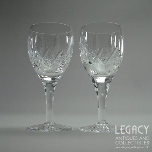 Pair of Stuart Crystal 'Glencoe' Design Lead Crystal Sherry Glasses No. 30418/002