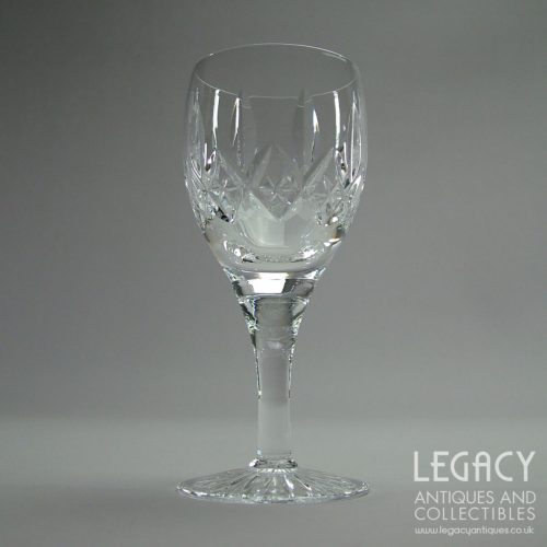 Pair of Stuart Crystal 'Glencoe' Design Lead Crystal Sherry Glasses No. 30418/002