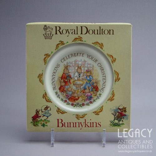 Royal Doulton 'Bunnykins' Design Bone China Christening Plate in Original Box (Seconds)